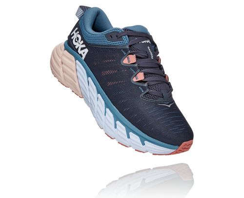 Hoka One One Dame Gaviota 3 Road Løpesko Ombre Blå/Rosette Norge-75KEI